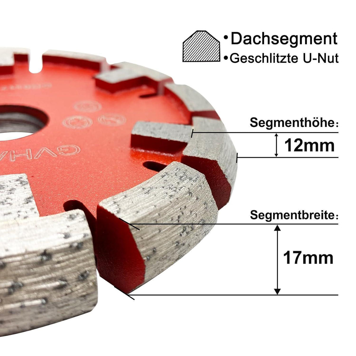 Diamant-Trennscheibe für Fußbodenheizung, Beton, 130mm