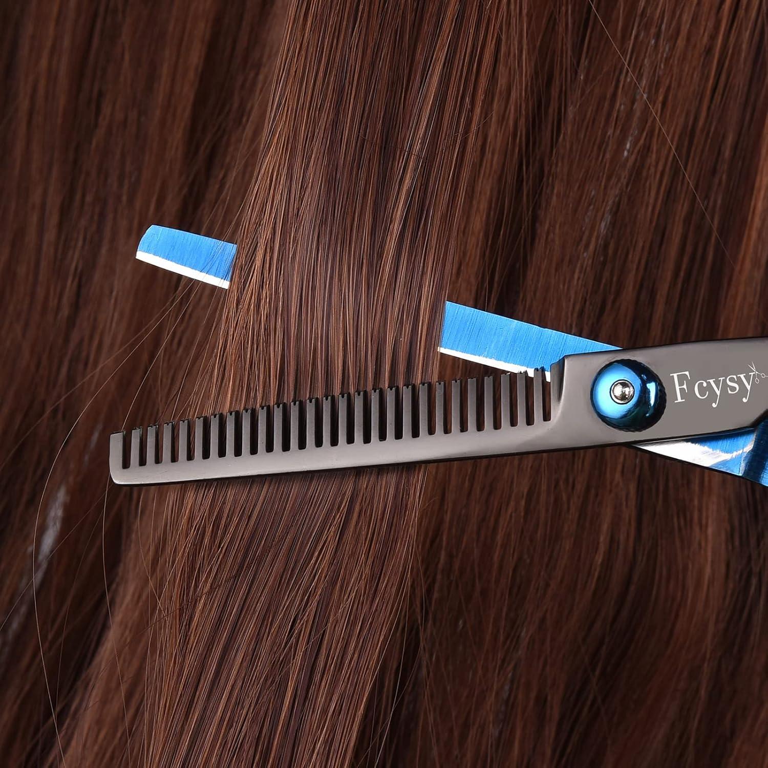 Professionelles Friseurschere Haarschneide Set 10 Stk - Blau