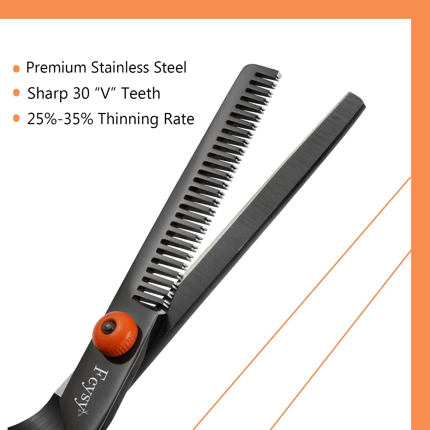 Haarschneideschere Effilierschere Set, Fcysy Professionell Friseurschere Kit