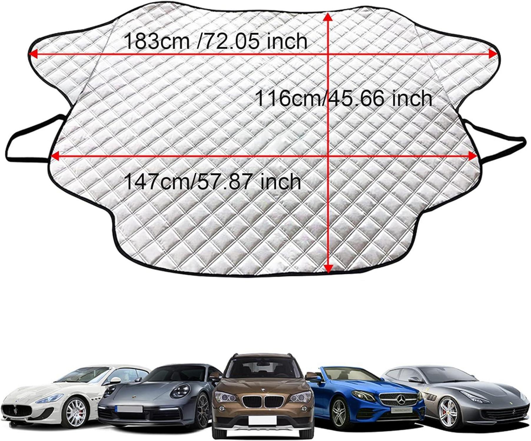 Frontscheibenabdeckung Auto Magnet Faltbar Winterabdeckung 147x116cm