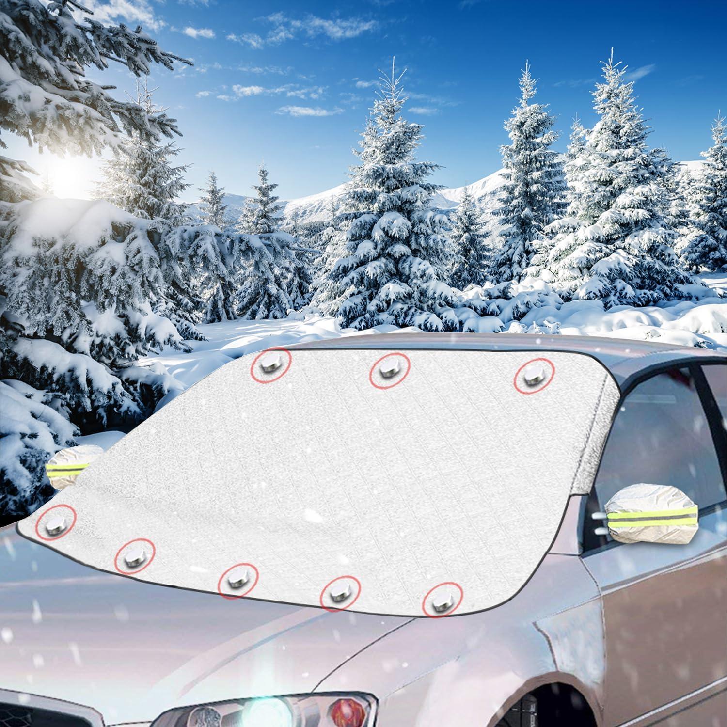 Auto Frontscheibenabdeckung mit Magnet und Rückspiegelabdeckung