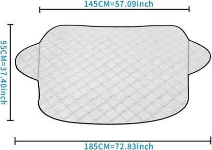 Auto Windschutzscheibenabdeckung Ultra-Dick Faltbar Weiß 145*95CM