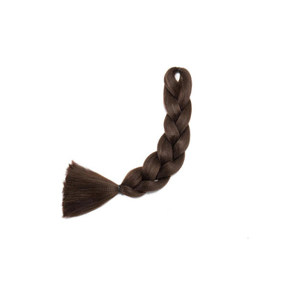 Kunsthaar Zöpfe 60cm – Dunkelbraun, Jumbo Braids