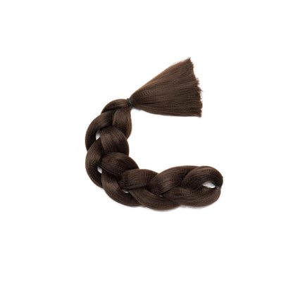Kunsthaar Zöpfe 60cm – Dunkelbraun, Jumbo Braids