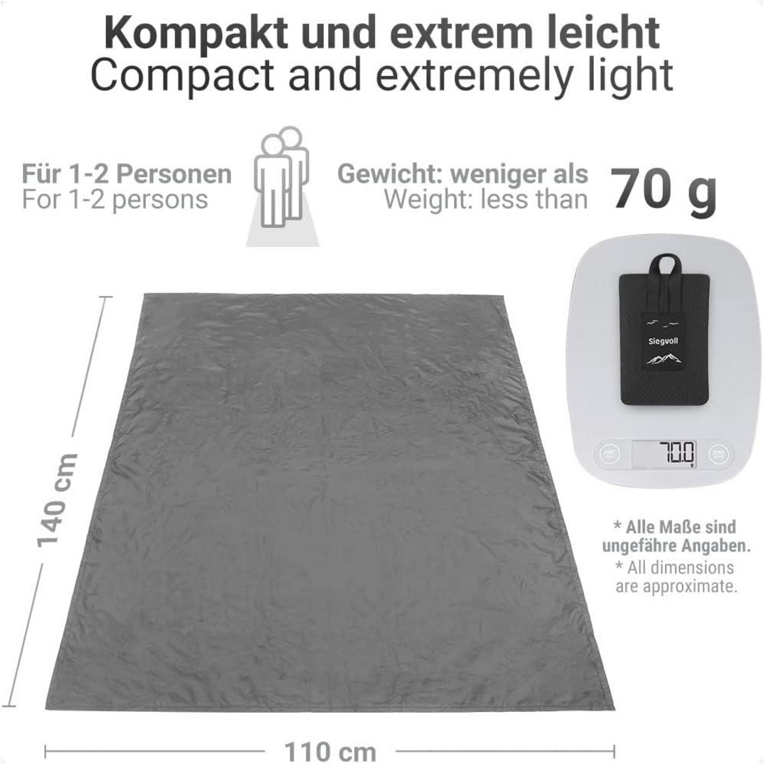 Ultraleichte Mini Picknickdecke für Outdoor Strand & Camping