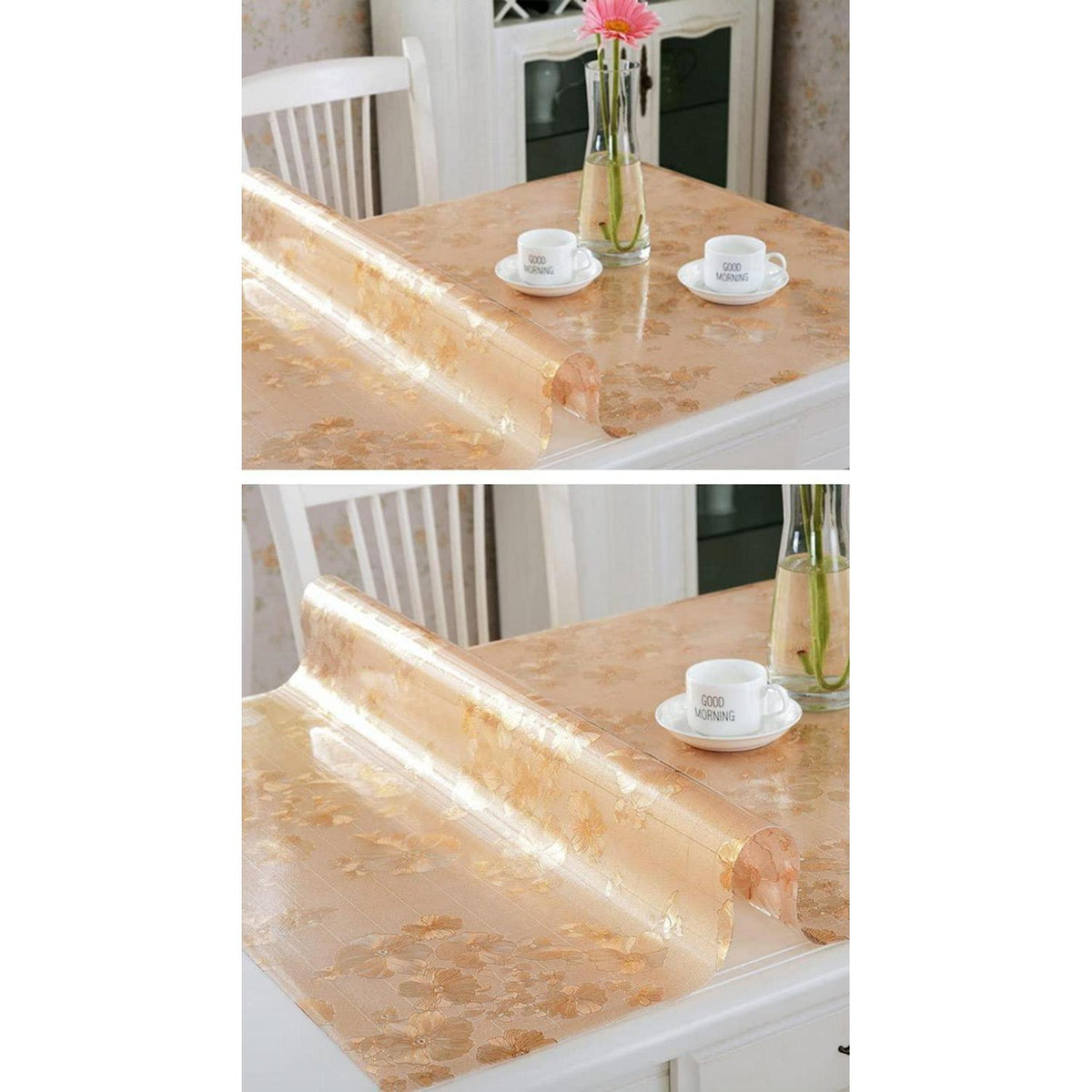 PVC Tischdecke wasserdicht 90x200cm – Tischfolie für Küche & Büro