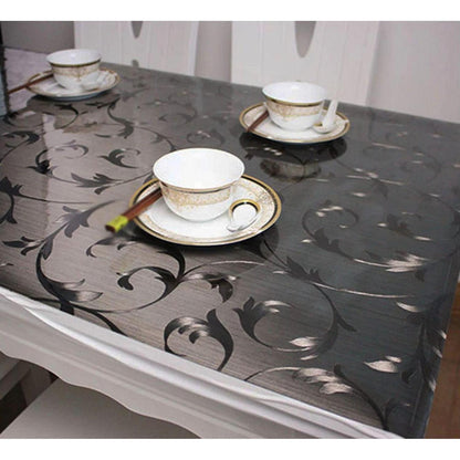 Wasserdichte PVC Tischdecke Braun 90x200cm – Schutzfolie für Tisch