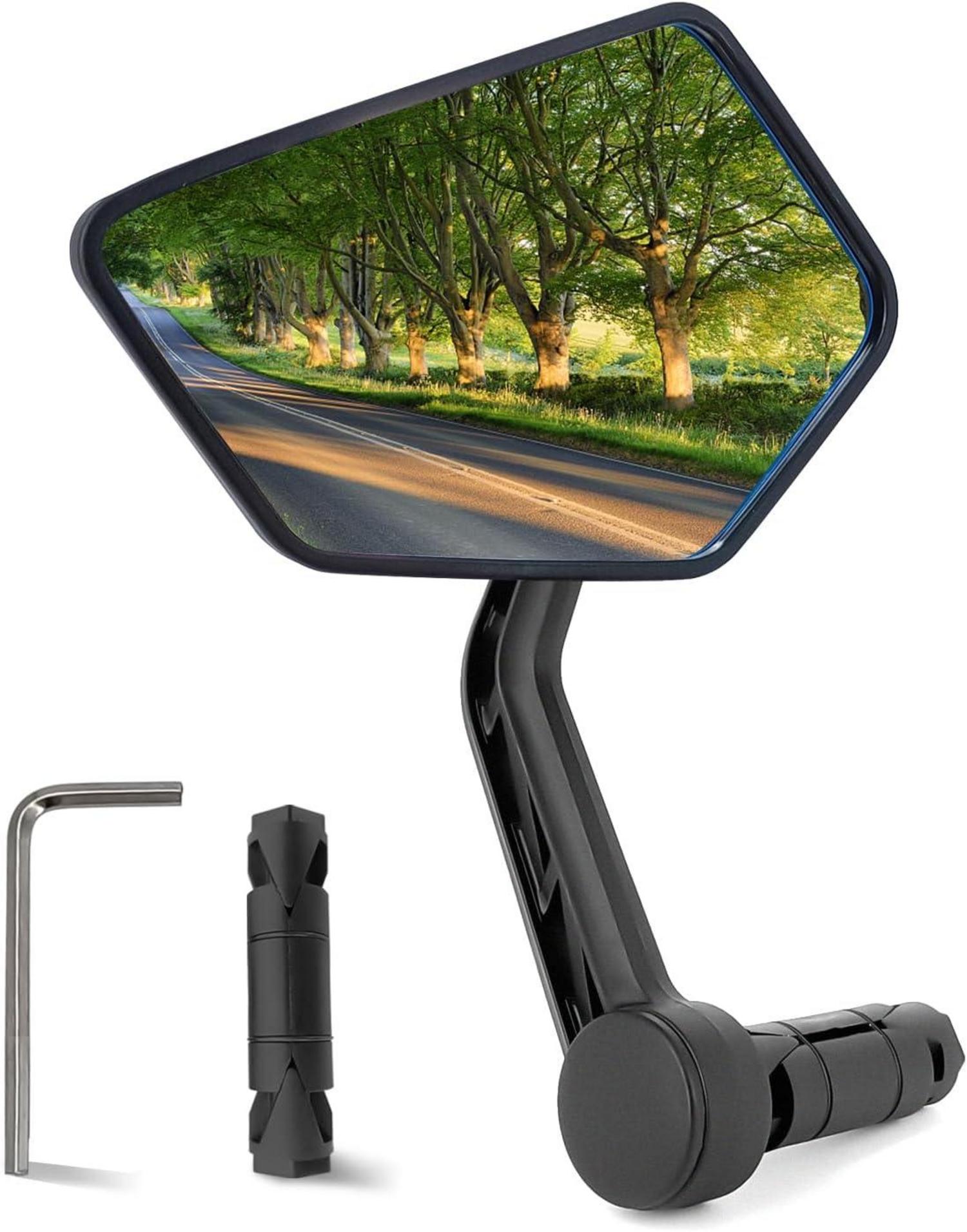 Fahrradspiegel Echtglas Schlagfest HD 360° Drehung Reflektierend