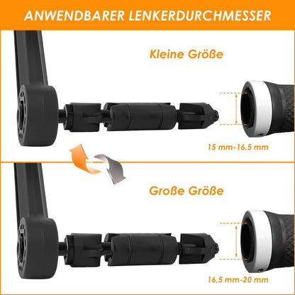 Fahrradspiegel Echtglas HD Große Spiegelfläche für Lenker