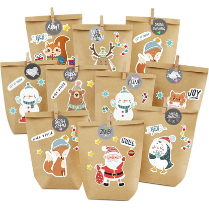 Adventskalender zum Befüllen DIY Weihnachtskalender 2023