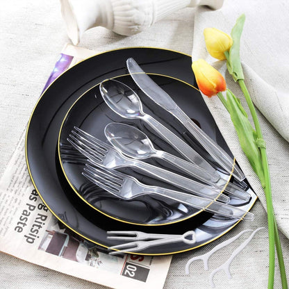 500 Stück Plastikbesteck Set Einweggeschirr Party Besteck