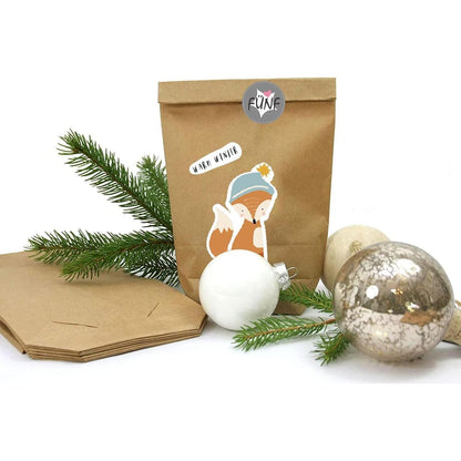 DIY Adventskalender zum Selbstbefüllen Weihnachtstüten Set