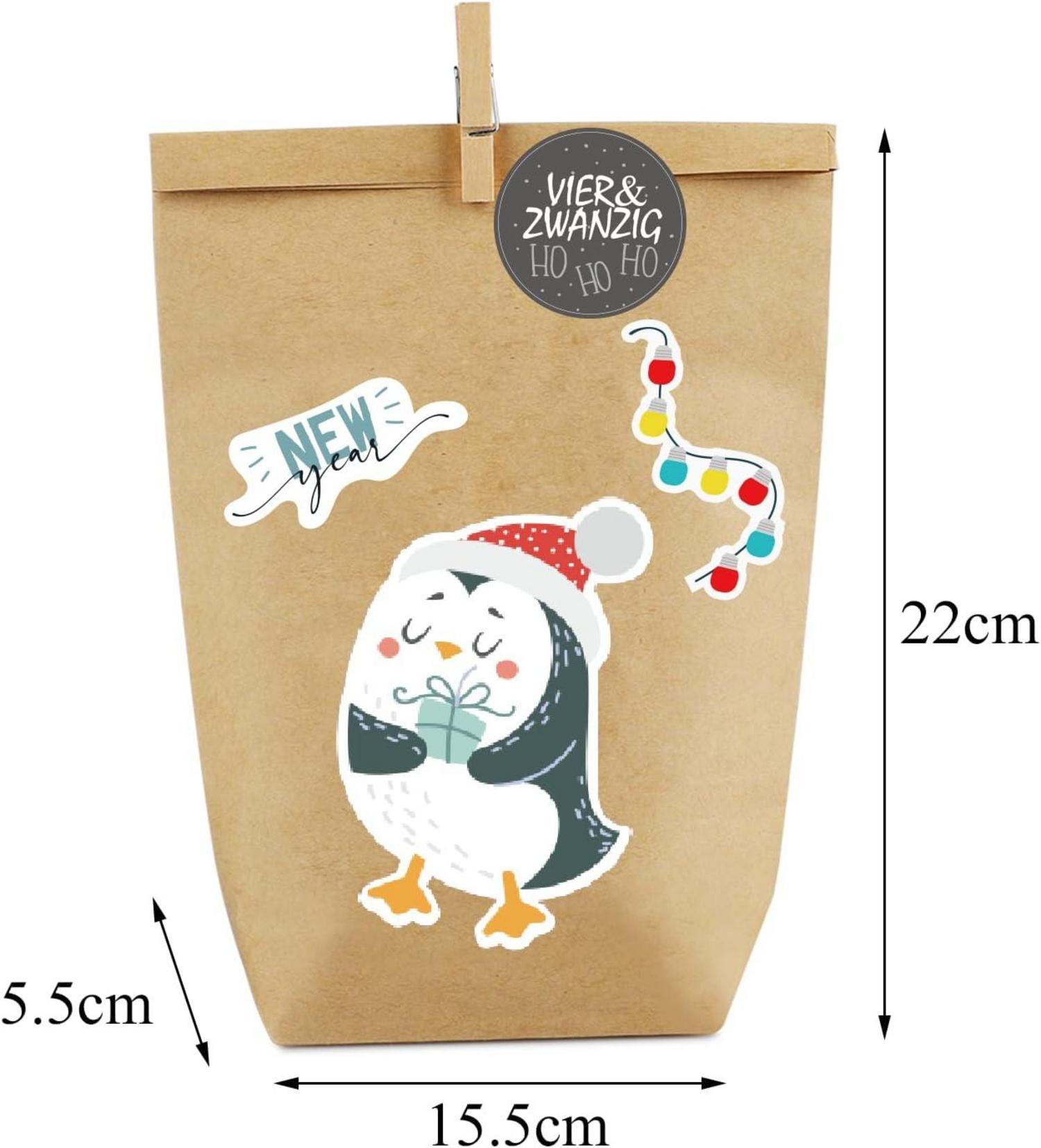 Adventskalender zum Selbstbefüllen DIY Bastelset für Weihnachten