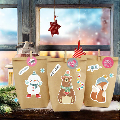 Adventskalender zum Befüllen DIY Basteln Selberfüllen Weihnachten