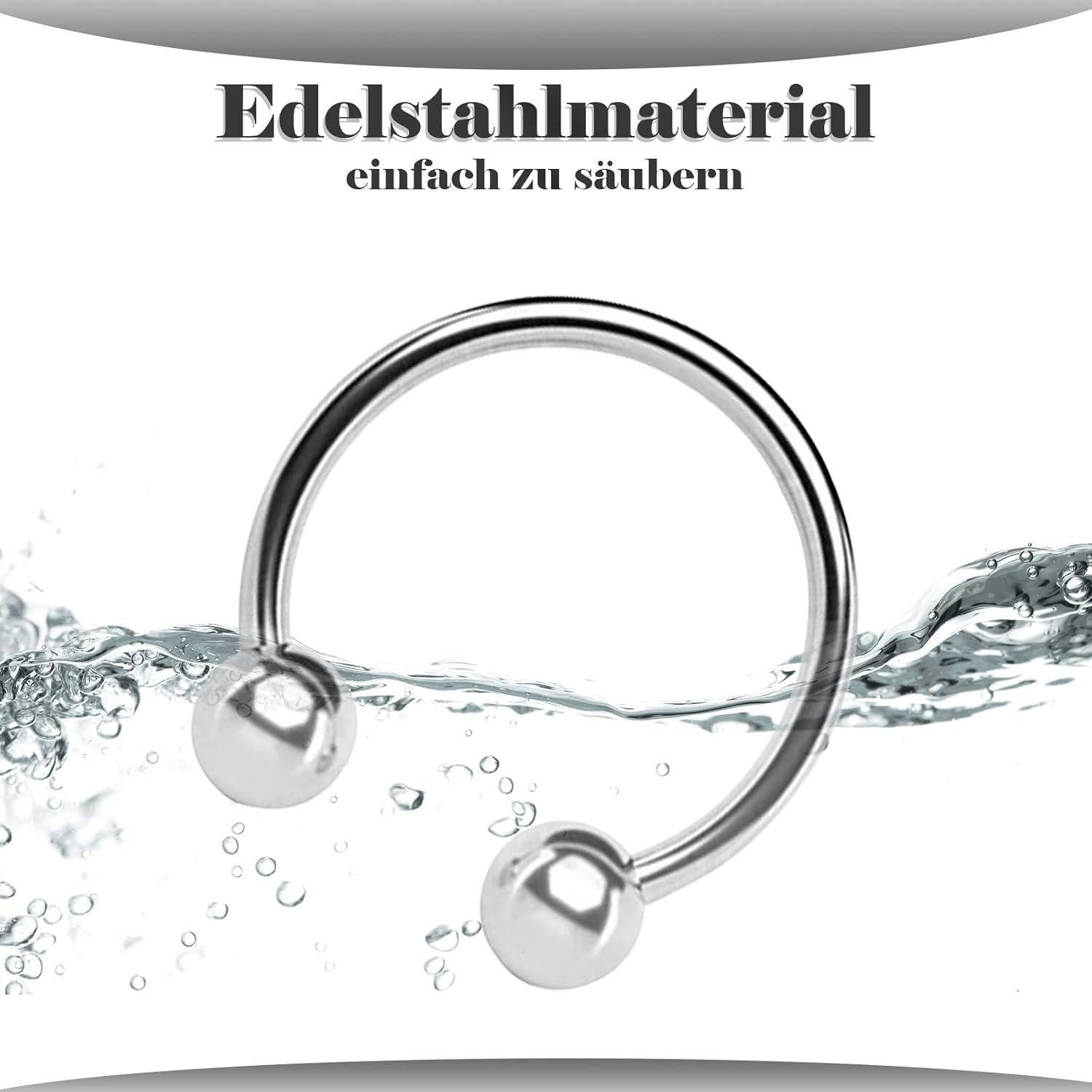 Edelstahl Penisringe Set 9in1 Ejakulation verzögern lange Erektion