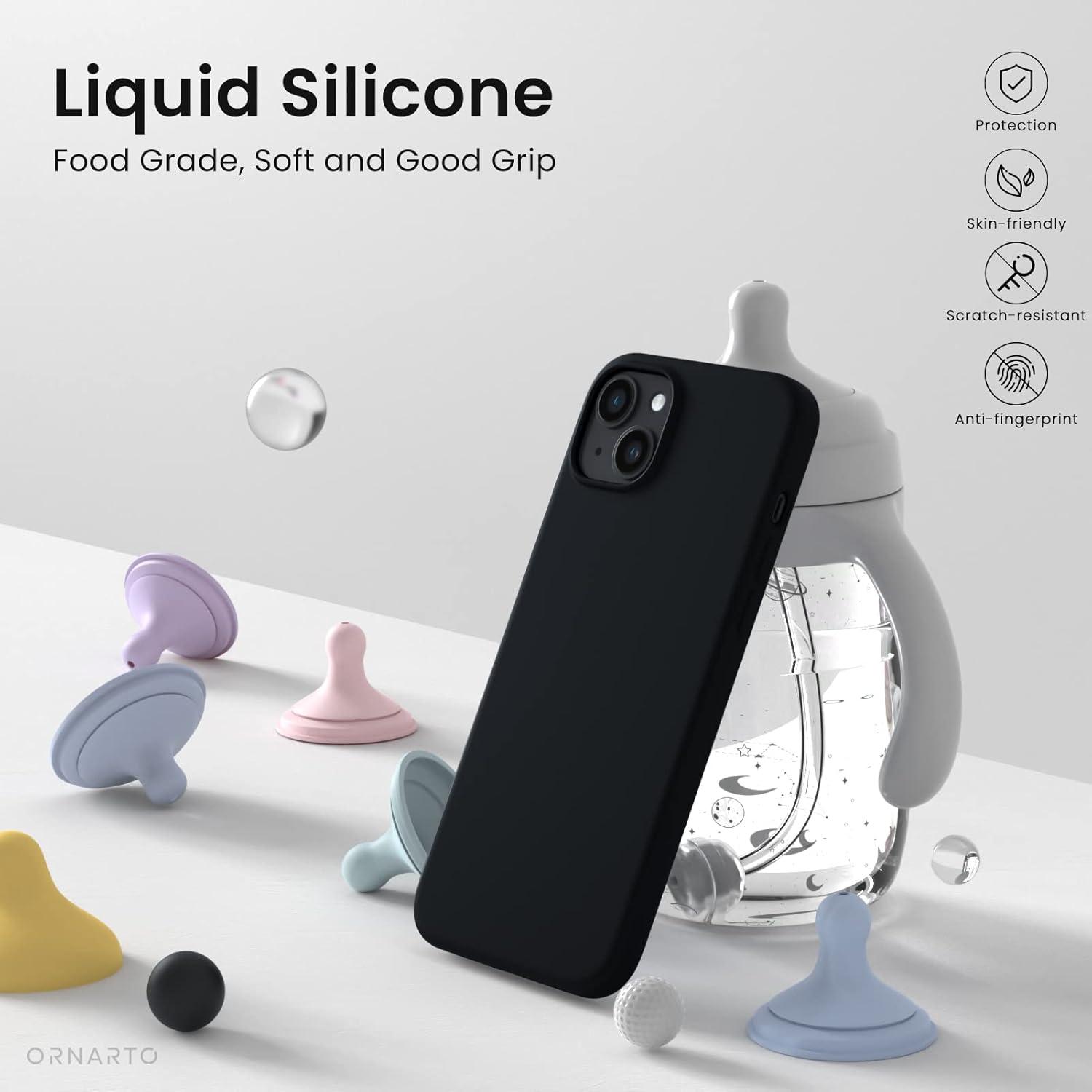 iPhone 14 Plus Silikonhülle 6,7 Zoll Flüssig Silikon Schutz