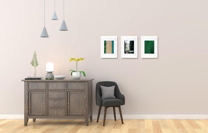 Weißer Bilderrahmen Set DIN A4 21x30 cm, Passepartout Rahmen