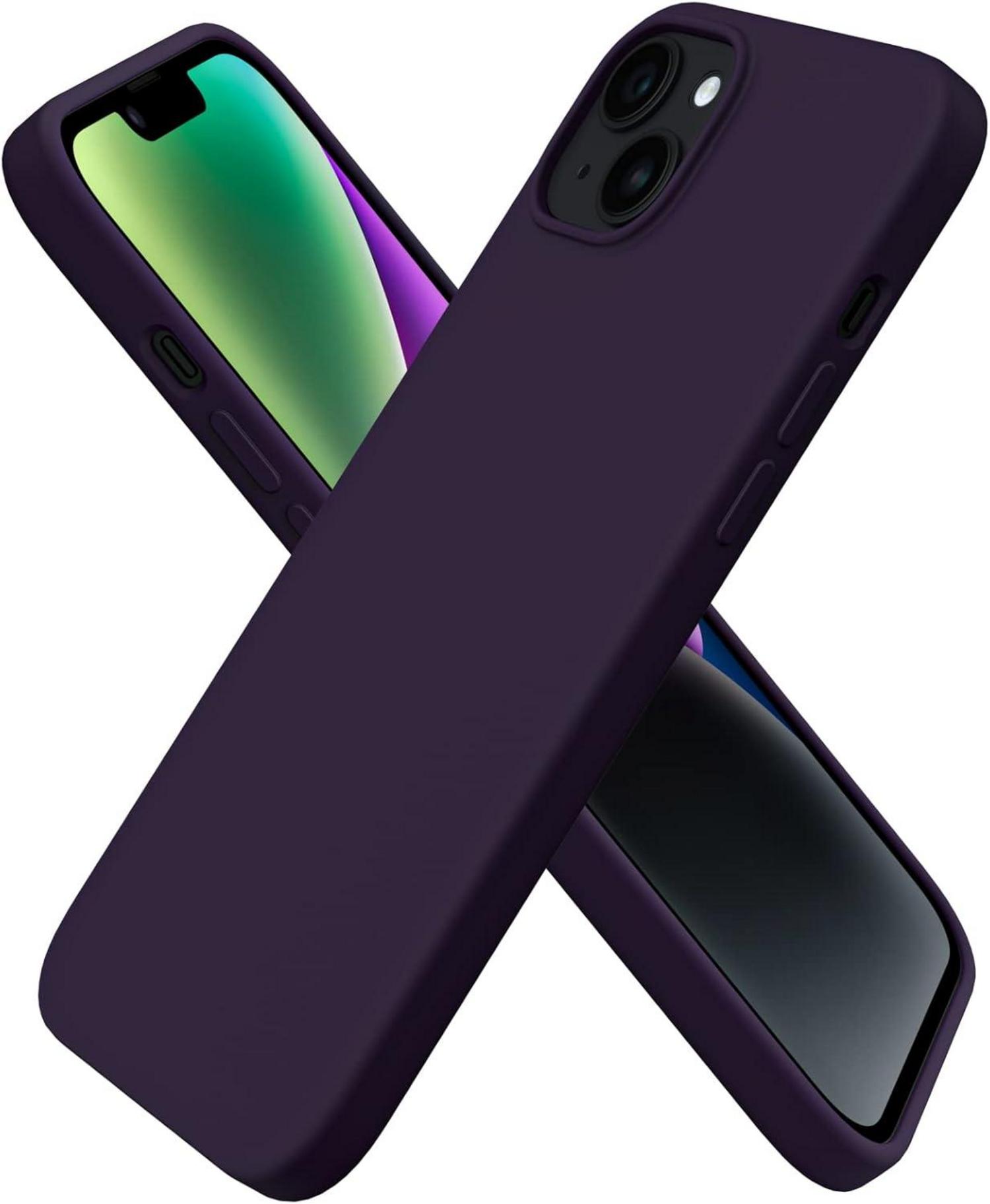 iPhone 14 Plus Silikonhülle Flüssig 6,7 Zoll 2022 Schutz Holunder