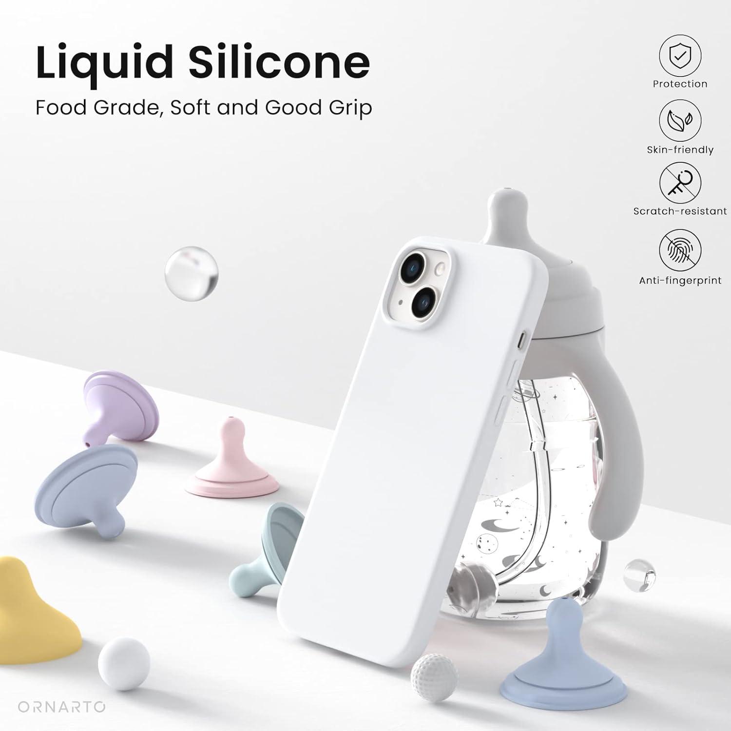 iPhone 14 Hülle 6,1 Zoll Silikon Case Ultra Dünn Voller Schutz