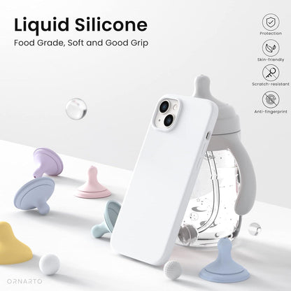 iPhone 14 Hülle 6,1 Zoll Silikon Case Ultra Dünn Voller Schutz