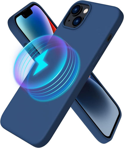 Magnetische Silikon Schutzhülle für iPhone 14 Plus 6,1 Zoll MagSafe