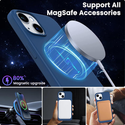 Magnetische Silikon Schutzhülle für iPhone 14 Plus 6,1 Zoll MagSafe