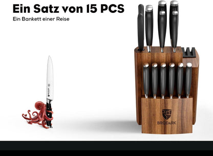 Küchenmesser-Set mit Vollzapfen & NSF-zertifiziertem