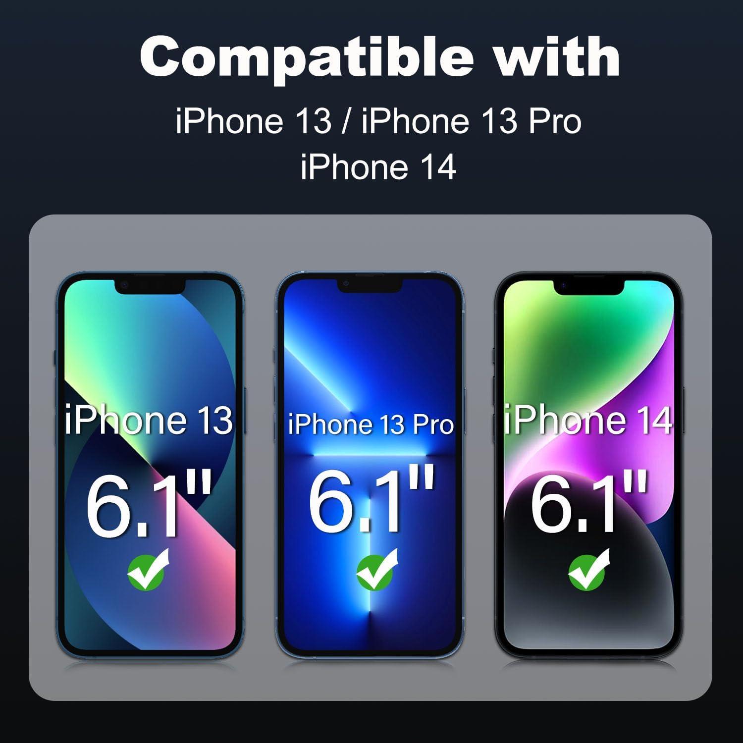 Tentoki Panzerglas iPhone 13 14 13 Pro Displayschutz 9H