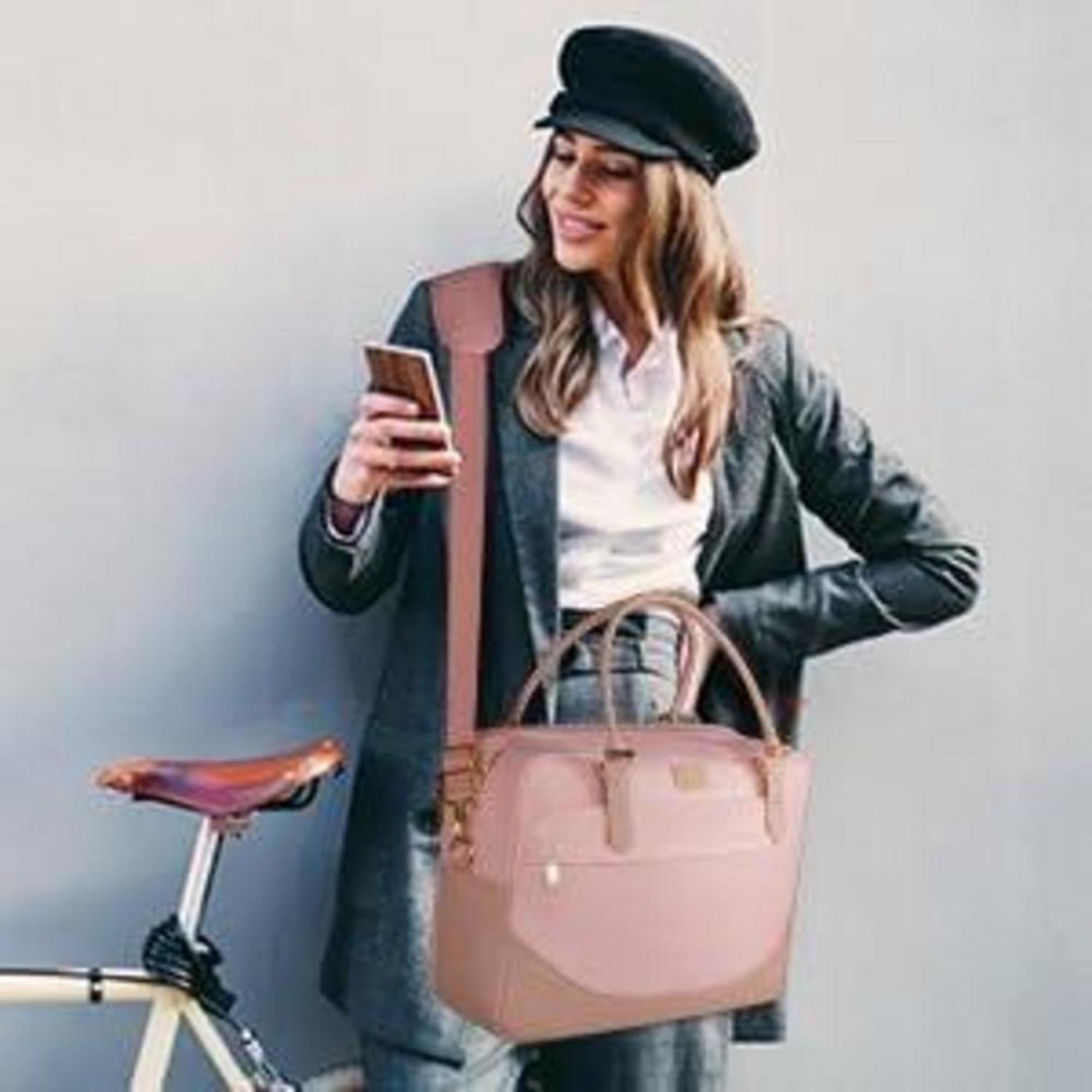 MATEIN Handtasche Damen 17,3 Zoll Rosa Laptoptasche Bürotasche Umhängetasche