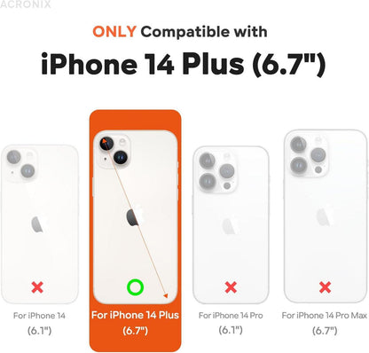iPhone 14 Plus Hülle mit Panzerglas Schutzfolie
