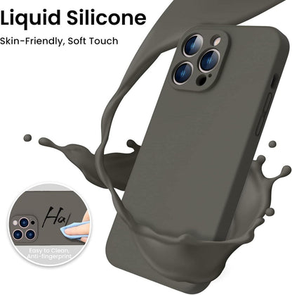 ACRONIX iPhone 14 Pro Max Hülle Panzerglas 360° stoßfest-Dunkelbraun