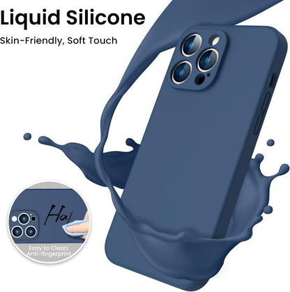 ACRONIX iPhone 14 Pro Max Hülle + Panzerglas Marineblau