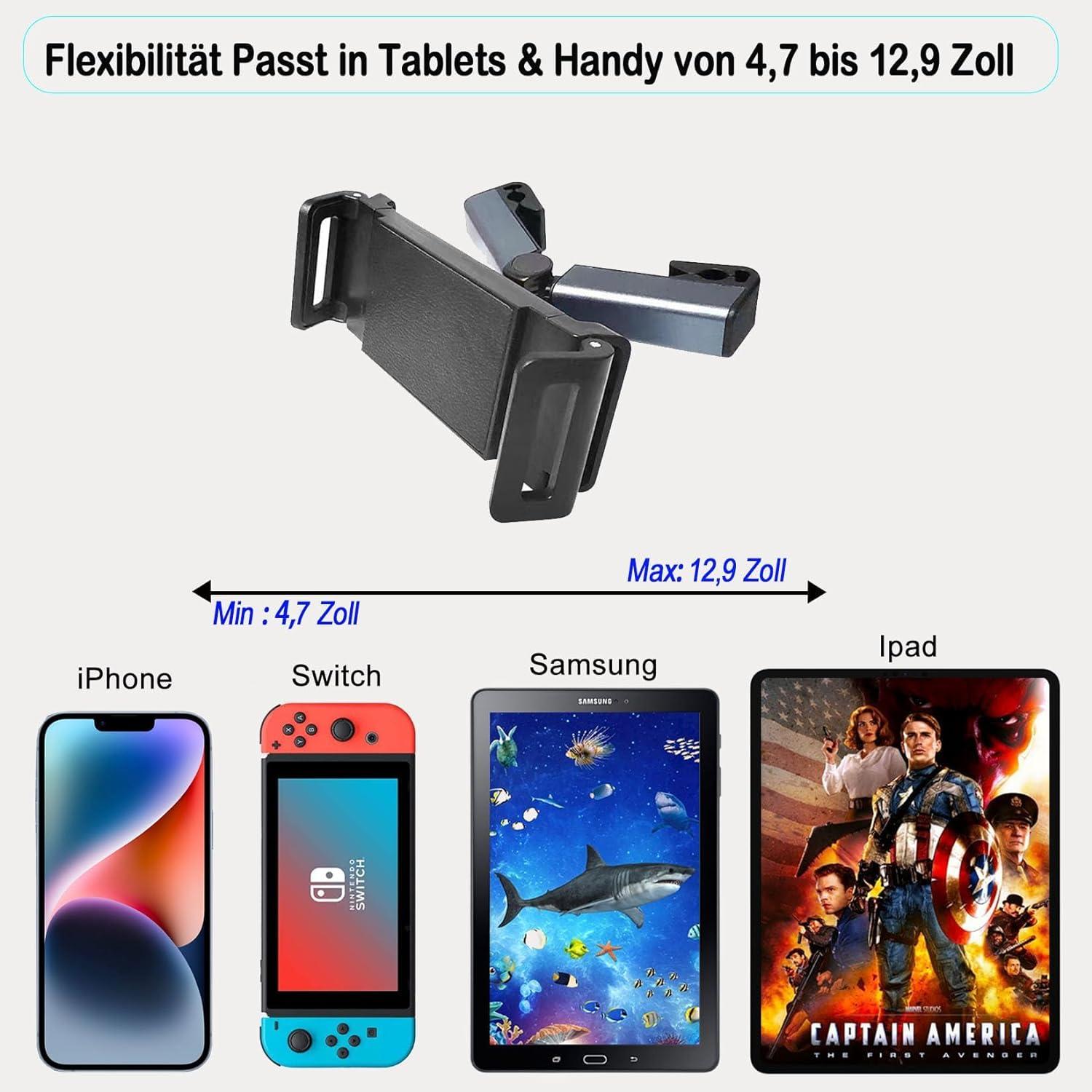 Tablet Halterung Auto für Samsung Kindle Fire 4,7-12,9 Zoll