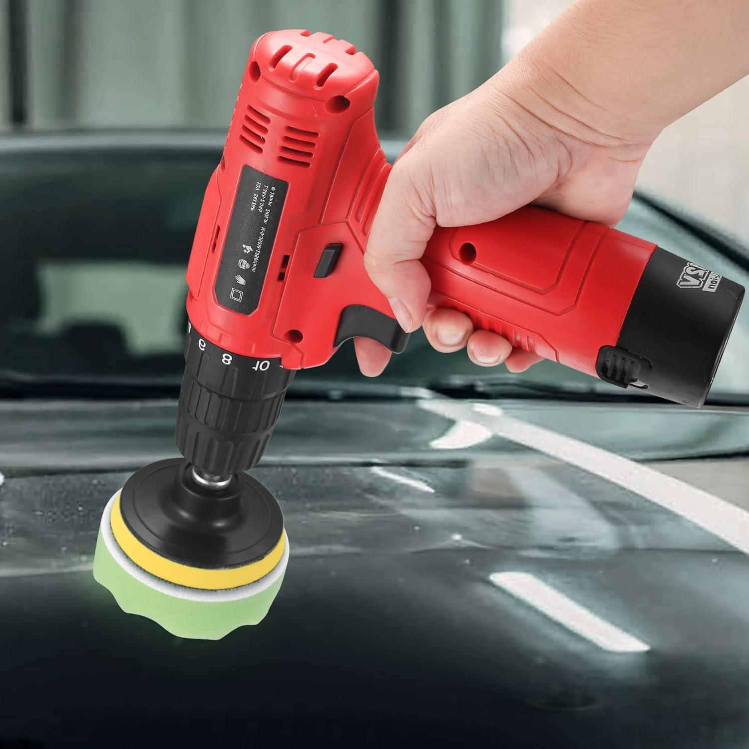 15er Auto Polierschwamm Set für Akkuschrauber & Poliermaschine