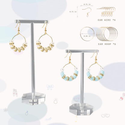 Perlen zum Auffädeln 8000+ Stück Set Polymer Clay DIY Schmuck Kit