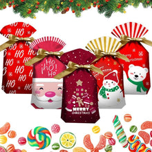 Weihnachtsbonbontüte 50er Set Kordelzug Süßigkeiten Geschenkbeutel