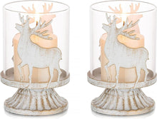 Weihnachten Kerzenhalter Rentier Windlichter Set Hirsch Vintage