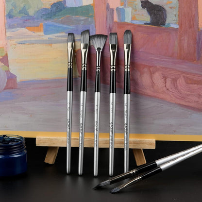 Acryl Pinsel Set 24 Stücke Aquarell Gouache Ölmalerei Brush Kit