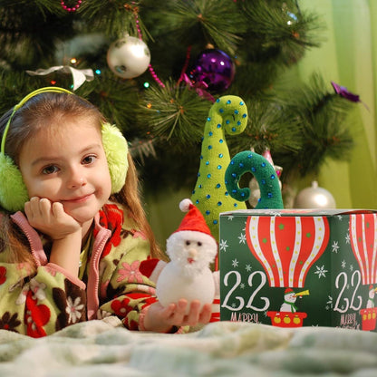 24 Adventskalender Tüten mit Kisten zum