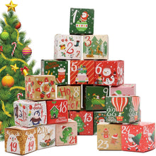 24 Adventskalender Geschenktüten Weihnachten Überraschung Boxen