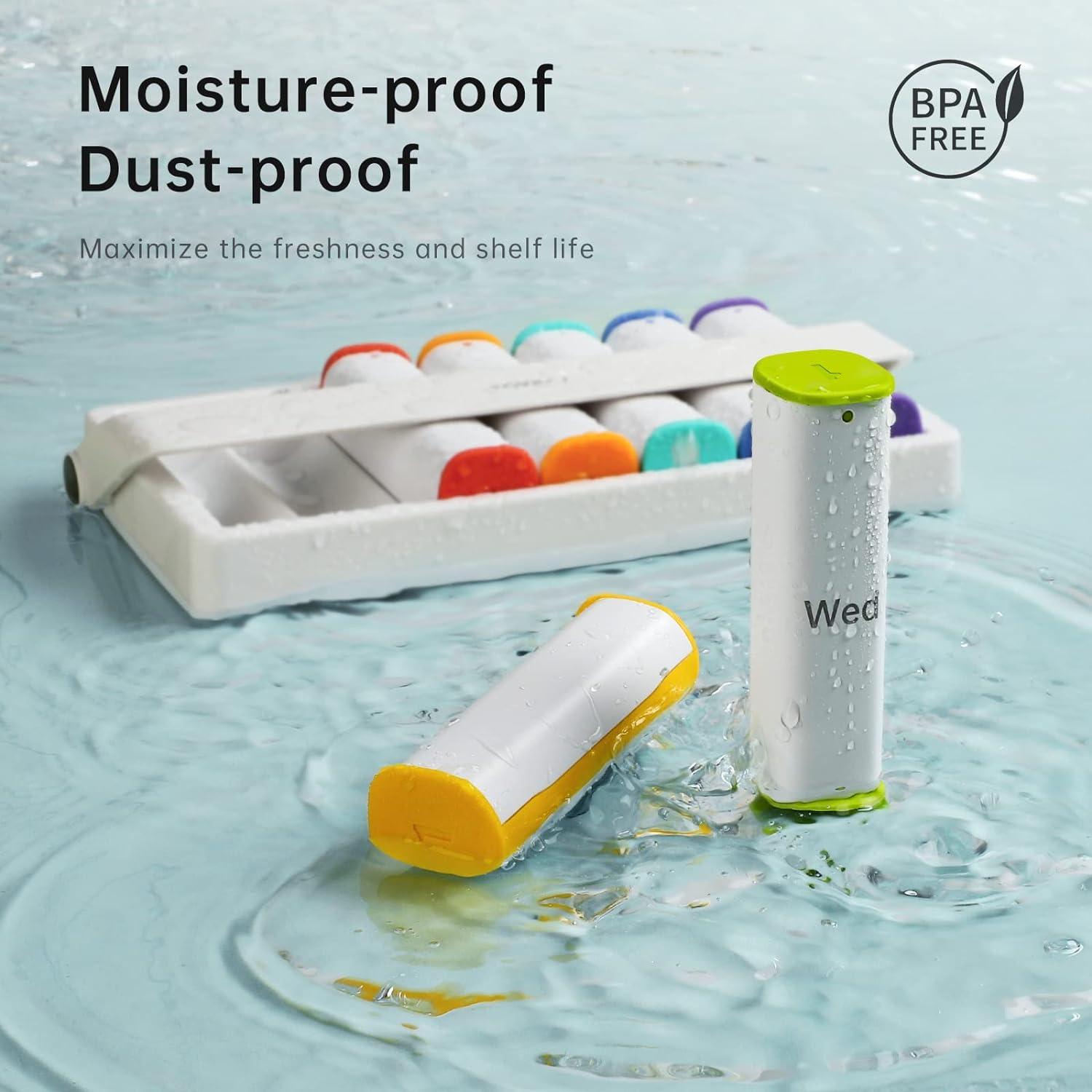 KOVIUU Tablettenbox 7 Tage Pillendose Medikamentenbox fischöl