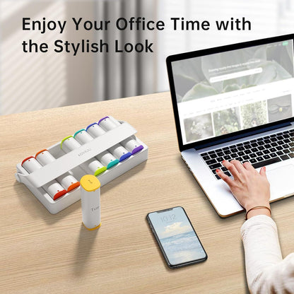 Tablettenbox 7 Tage, Pillendose Morgens Abends, Medikamentenbox 2