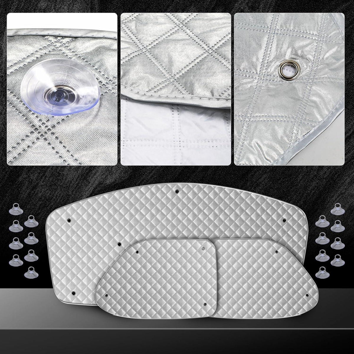 Sonnenschutz Auto Frontscheibe VW T4 – 3tlg. Thermomatte Set