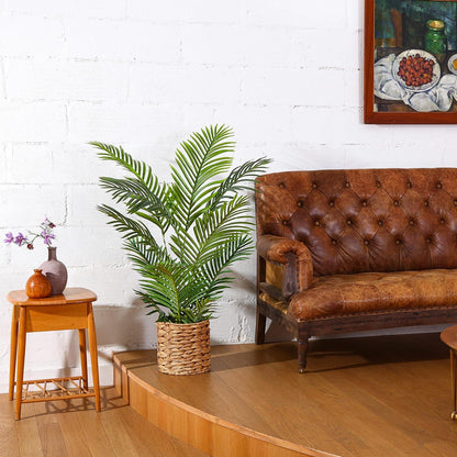 Künstliche Majestät Palmenpflanze 1,2m 2er Set für Innen & Außen