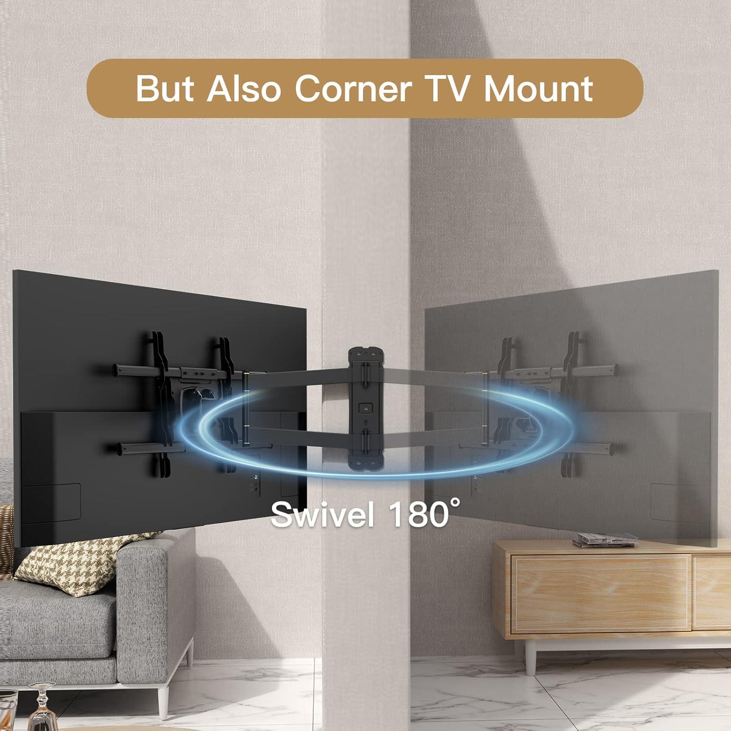 TV Wandhalterung Schwenkbar für 32-70 Zoll TVs bis 45kg VESA 600x400mm