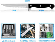 Homikit Steakmesser Set 12-teilig Edelstahl Rostfrei