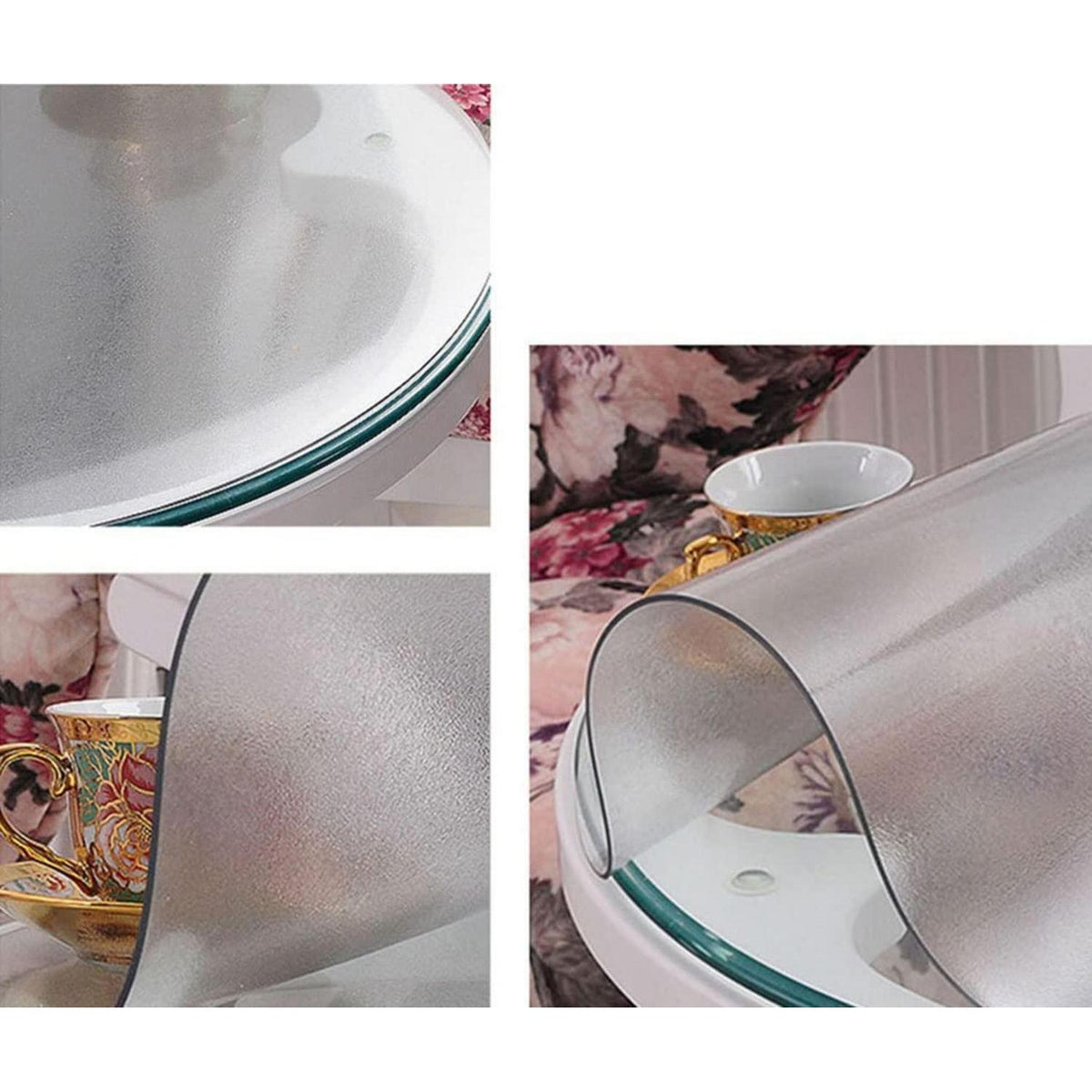 Runde PVC Tischdecke 100cm - Wasserdicht & Kratzfest