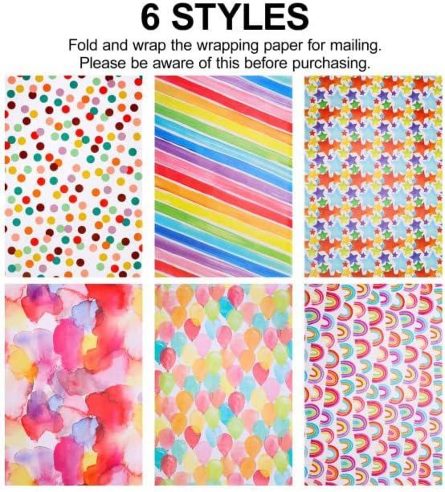 Geschenkpapier Set Geburtstag Weihnachten DIY Recycelbar
