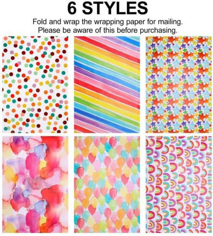 Geschenkpapier Set Geburtstag Weihnachten DIY Recycelbar