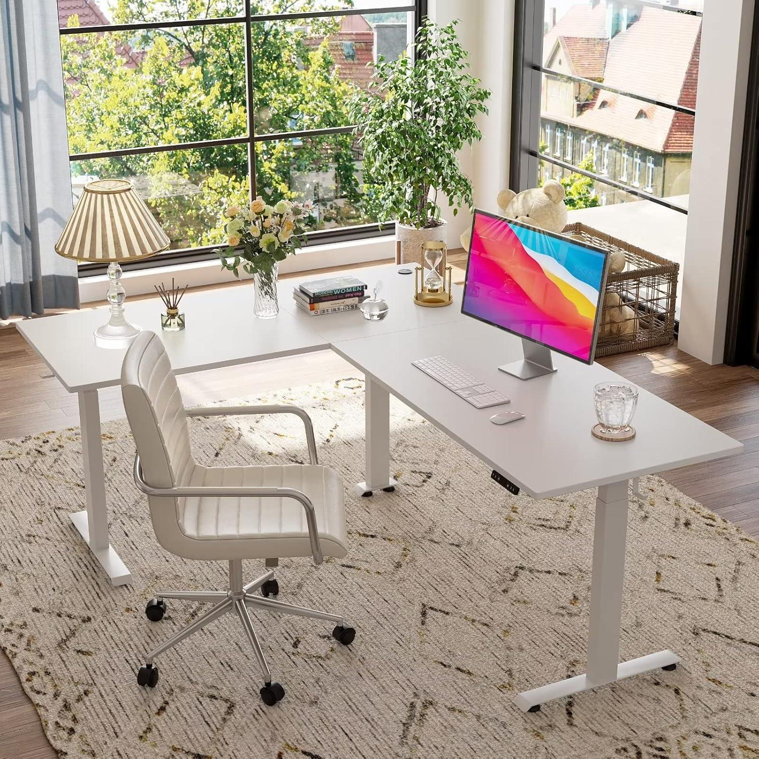 Elektrischer L-Form Schreibtisch Höhenverstellbar 190x160cm